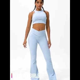 Flare Leggings Yoga Pant For Women High Waist Bare Feel Wide Leg Pant Gym Workout Fitness Flared Sweatpants Latin Dance Trousers