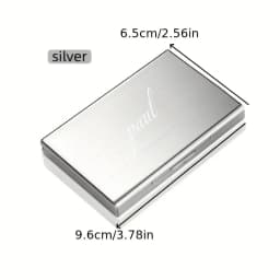Customized Name/Logo Card Holder Wallet Minimalist Slim Metal RFID Blocking Card Protector Pop Up Credit Card Wallets for Men