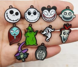 10 pcs Halloween Cartoon Charms Pendants for Jewelry Making Necklaces Earrings Braceltes DIY Crafts Gifts