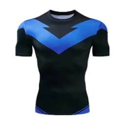 Red Nightwing Short-Sleeved Compression Fashion Shirt Print T-Shirt for Adults 2026 New Product Fitness Loose and Casual Top