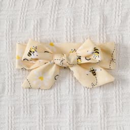 2PCS Dress Clothes Set Baby Girl Little Bee Printed Camisole Dress+Headband Summer Fashion Cute Wear for Infant Girl 0-3 Years