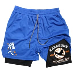 Anime Volleyball Shorts Quick-Drying Fitness High-Performance Shorts Men Sports Exercise Training Bodybuilding Gym Shorts M-3XL