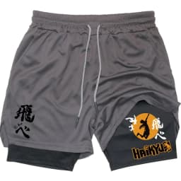 Anime Volleyball Shorts Quick-Drying Fitness High-Performance Shorts Men Sports Exercise Training Bodybuilding Gym Shorts M-3XL