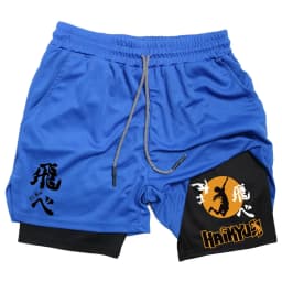 Anime Volleyball Shorts Quick-Drying Fitness High-Performance Shorts Men Sports Exercise Training Bodybuilding Gym Shorts M-3XL