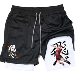 Anime Volleyball Shorts Quick-Drying Fitness High-Performance Shorts Men Sports Exercise Training Bodybuilding Gym Shorts M-3XL