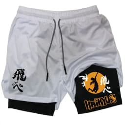 Anime Volleyball Shorts Quick-Drying Fitness High-Performance Shorts Men Sports Exercise Training Bodybuilding Gym Shorts M-3XL