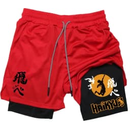 Anime Volleyball Shorts Quick-Drying Fitness High-Performance Shorts Men Sports Exercise Training Bodybuilding Gym Shorts M-3XL