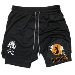 Anime Volleyball Shorts Quick-Drying Fitness High-Performance Shorts Men Sports Exercise Training Bodybuilding Gym Shorts M-3XL