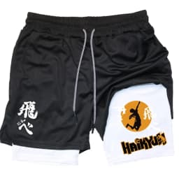 Anime Volleyball Shorts Quick-Drying Fitness High-Performance Shorts Men Sports Exercise Training Bodybuilding Gym Shorts M-3XL