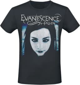 Evanescence Band Fallen Amy Lee Double Sided T Shirt, 100% Cotton Casual Neutral Tee, Gothic Metal Streetwear for Men Women
