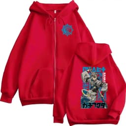 Anime Gachiakuta Zanka Zipper Hoodie Men Women Vintage Long Sleeve Oversized Sweatshirt Fleece Pullover Coats Hoodies Streetwear