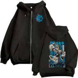 Anime Gachiakuta Zanka Zipper Hoodie Men Women Vintage Long Sleeve Oversized Sweatshirt Fleece Pullover Coats Hoodies Streetwear