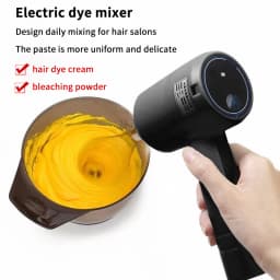 New Dye Stirrer Automatic Mixing Tools Hair Cream Mixer Color Paste Hair Dye Creme Stirrer Tint Mixer Handheld Rechargeable