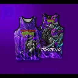 Summer New # Teenage Mutant Ninja Turtles # Four Brothers Creative Basketball Sports Tank Top Adult/Children's Casual Tank Top