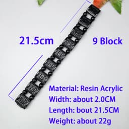 NJ138 NEW CHETKI Black Bead Block Combination Folding Rotating Fingertips For Stress Relief Prayer Meditation Rosary Gift