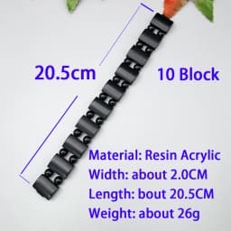 NJ138 NEW CHETKI Black Bead Block Combination Folding Rotating Fingertips For Stress Relief Prayer Meditation Rosary Gift