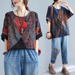 Cotton and Linen Large Size Women's Top Summer Fat Short Sleeve Fashion High-end Batman Plus Size Tops for Women Feminino