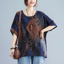 Cotton and Linen Large Size Women's Top Summer Fat Short Sleeve Fashion High-end Batman Plus Size Tops for Women Feminino
