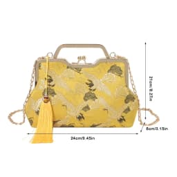 Elegant Vintage Lady Handbag Luxury Chinese Style Crossbody Bag Embroidery Tassels Design Shoulder Bag for Women