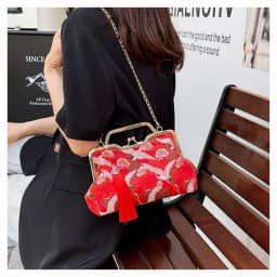 Elegant Vintage Lady Handbag Luxury Chinese Style Crossbody Bag Embroidery Tassels Design Shoulder Bag for Women