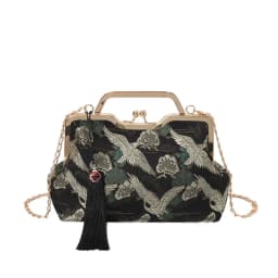 Elegant Vintage Lady Handbag Luxury Chinese Style Crossbody Bag Embroidery Tassels Design Shoulder Bag for Women