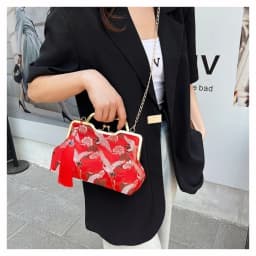 Elegant Vintage Lady Handbag Luxury Chinese Style Crossbody Bag Embroidery Tassels Design Shoulder Bag for Women