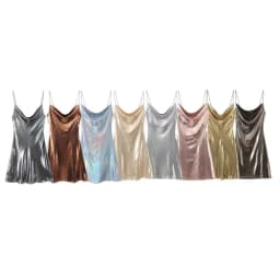 2026 Women's Summer Shiny Gold Silver Slip Dress, Slim Fit Thin Strap Mini Dress, Perfect for Party, Club and Night Out