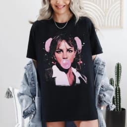 Britney Spears Vintage Style T-Shirt Comfort Tee Shirt Short Sleeve Unisex Men Women All-Season Black T-Shirt