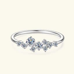 925 Sterling Silver Ring Moissanite Sterling Silver Wedding Engagement Finger Rings Fashion Band For Women Fine Jewelry