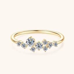 925 Sterling Silver Ring Moissanite Sterling Silver Wedding Engagement Finger Rings Fashion Band For Women Fine Jewelry