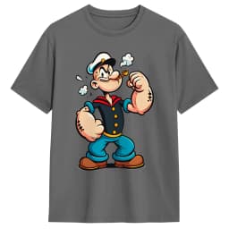 Popeyed the Sailorman T-Shirt Beach  Cotton T-Shirts For Man Custom Logo Tshirt Short Sleeve Vintage Tees