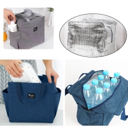 1PCs Fresh Cooler Bags Waterproof Nylon Portable Zipper Thermal Oxford Lunch Bags for Women Convenient Lunch Box Tote Food Bags
