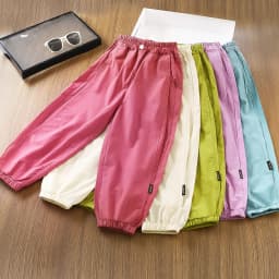 Summer Thin Girls Sports Pants Breathable Trousers
