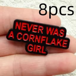 8pcs Unisex Cartoon Rock Music Band Enamel Pin Collection Fashion Lapel Brooches for Backpacks And Costumes