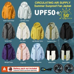 Couple Summer Cooling Fan Vest, Breathable Heat-Resistant Air Conditioned Sleeveless Workwear for Outdoor Use(Not Power)