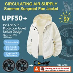 Couple Summer Cooling Fan Vest, Breathable Heat-Resistant Air Conditioned Sleeveless Workwear for Outdoor Use(Not Power)