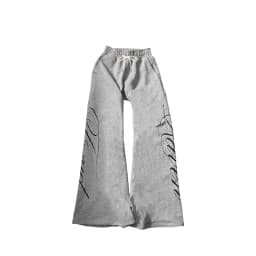 26 American retro letter print casual trousers versatile hot girl style high street Harajuku style women's kids casual trousers