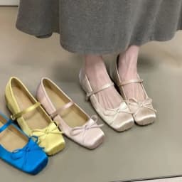 2026 Summer New Ballet Flats Women Bowknot Loafers Ladies Shallow Daily Shoes Comfort Woman Flattie Slip on Shoes 45346