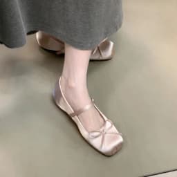 2026 Summer New Ballet Flats Women Bowknot Loafers Ladies Shallow Daily Shoes Comfort Woman Flattie Slip on Shoes 45346