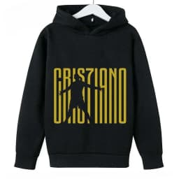Spring Autumn Casual Children's Hoodie Sports Sweatshirt for Boys and Girls Ronaldo Printed 2-14 Years Fashion Kids Pullover Top