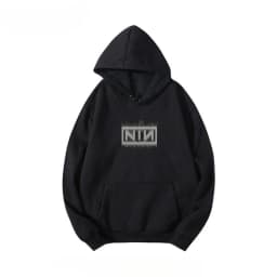NIN Nine-Inch Nail Industrial Band's European and American Metal Rock Vintage Hoodie and Men's Hoodie Trend