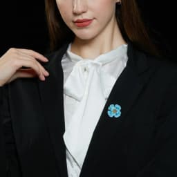 New Micro-Set Turquoise 3D Peony Brooch: An Elegant, Luxurious, and High-End Accessory for Suits, Coats, and Evening Wear