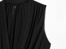 Women Black Draped Balloon Vest Tops Summer Female Turtleneck Sleeveless Tank Top Lady Chic Hight Street Crossover Puffed Tops