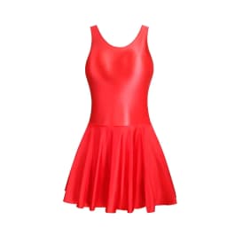 Women Dress Glossy Stretchy Sleeveless Pink Tank Dresses Solid Athletic Tennis Dress Black Swimwear Beachr Nightgown Pajamas