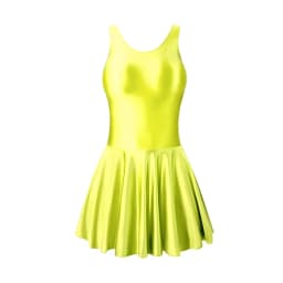 Women Dress Glossy Stretchy Sleeveless Pink Tank Dresses Solid Athletic Tennis Dress Black Swimwear Beachr Nightgown Pajamas