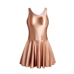Women Dress Glossy Stretchy Sleeveless Pink Tank Dresses Solid Athletic Tennis Dress Black Swimwear Beachr Nightgown Pajamas