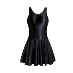 Women Dress Glossy Stretchy Sleeveless Pink Tank Dresses Solid Athletic Tennis Dress Black Swimwear Beachr Nightgown Pajamas