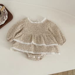 Baby Clothes Summer Baby Girl Bodysuit Floral New Female Baby Full Sleeve Romper Dress Newborn One-piece Jumpsuit 0-3Y