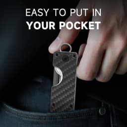 Compact Key Organizer Key Chain Key Case Minimalist Pocket-Sized Car Key Holder for Keyring Keychain Loop Piece