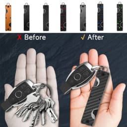 Compact Key Organizer Key Chain Key Case Minimalist Pocket-Sized Car Key Holder for Keyring Keychain Loop Piece